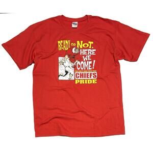 VTG 90s Kansas City Chiefs T-shirt Tee Shirt Mens Sz L Joe Montana? NOS